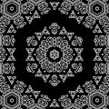 Mandala beautiful white line abstrct background art