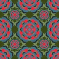 Mandala arabesque seamless pattern.