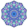 Mandala. Arabic, Indian geometric pattern in a circle. Vector Royalty Free Stock Photo