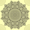 Mandala art circular trippy round decorative design Royalty Free Stock Photo
