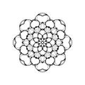 Mandala art design on white background