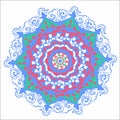 Mandala art . asian indian ethnic patterns background illustration