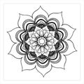 Mandala Art Flower Decorate Embroider vector