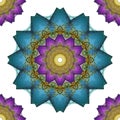 Mandala art, kaleidoscope Seamless abstract flowers wallpaper ba