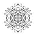 Mandala Art for Meditation, Color Therapy, Adult Coloring Pages, Stress Relief and relaxation Heart for Valentine`s Day