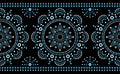 Mandala Australian dot paiting mandala seamless pattern - vector design, Aboriginal traditional decorative ornament Royalty Free Stock Photo