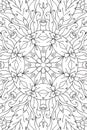 Mandala background. Ethnic decorative elements. Hand drawn . Coloringg book for adults.