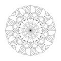 Mandala Blossom Bliss coloring book page for kdp book interior