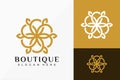 Mandala Boutique Logo Vector Design. Abstract emblem, designs concept, logos, logotype element for template Royalty Free Stock Photo