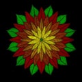Mandala bright flower Royalty Free Stock Photo