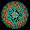 Mandala. Celtic greek style floral mandala pattern. Ornamental tribal ethnic vector background. Intricate celtic arabesque style