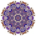 Mandala, circle decorative spiritual indian symbol of lotus flow