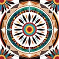 Mandala circle native american indian medicine wheel Royalty Free Stock Photo