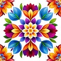 Mandala circle natural design flower bloom center