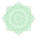 Mandala circle. Yoga and meditation symbol. Oriental practice sign