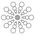 Mandala Of Circles Royalty Free Stock Photo