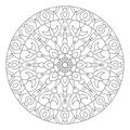 Mandala. Circular pattern in ethnic style.