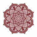 Mandala. The circular pattern of the hand. Handmade. Vector illustration on white background.