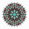 Mandala. colored Vintage decorative elements.