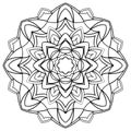 Mandala for coloring book.