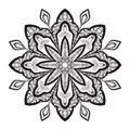 Mandala Coloring Illustration2 Royalty Free Stock Photo