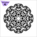 Mandala. Coloring page. Vintage decorative elements. Oriental pattern, vector illustration. Islam, Arabic Indian turkish