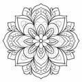 Mandala Coloring Pages: Sketchy Style Line Art For Calming And Expressive Coloring