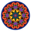 Mandala consisting of different hearts.Vector