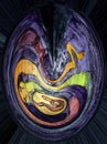 Mandala of cosmic serpent with egg.