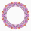 Mandala. Decorative round ornament, ornamental frame Royalty Free Stock Photo