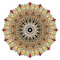 Mandala 16 degres, decorative illustration ornamental