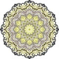 Mandala 12 degres, illustration decorative ornamental