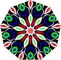 Mandala design with colors