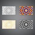 Mandala design in line, color, golden and field styles
