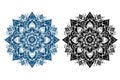 Mandala Design Silhouettte Royalty Free Stock Photo