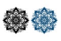 Mandala Design Silhouettte Royalty Free Stock Photo