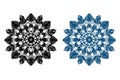 Mandala Design Silhouettte Royalty Free Stock Photo