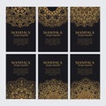Set of luxury golden premium ornaments for identity Royalty Free Stock Photo