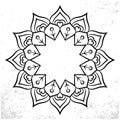 Mandala. Ethnic decorative elements. Hand drawn background. Islamic, Arabic, Indian, ottoman motifs Royalty Free Stock Photo