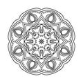 Mandala. Ethnic decorative elements. Hand drawn background. Oriental