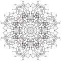 Mandala. Ethnic decorative elements. Hand drawn background.