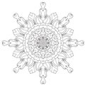 Mandala. Ethnic decorative elements. Hand drawn background.