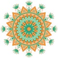 Mandala. Ethnic decorative elements. Vintage decorative elements. Oriental pattern, vector illustration