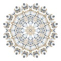 Mandala. Ethnicity round Greco Roman ornament.