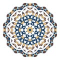 Mandala. Ethnicity round ornament. Ethnic Boho-Chic style. Royalty Free Stock Photo