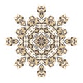 Mandala. Ethnicity round ornament. Ethnic style. Royalty Free Stock Photo