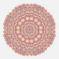 Mandala. Ethnicity round ornament. Ethnic style. Elements for invitation cards, brochures, covers.