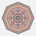 Mandala. Ethnicity round ornament. Ethnic style. Elements for invitation cards, brochures, covers.