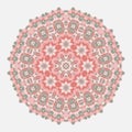 Mandala. Ethnicity round ornament. Ethnic style. Elements for invitation cards, brochures, covers.