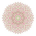 Mandala. Ethnicity round ornament. Ethnic style. Elements for invitation cards, brochures, covers.